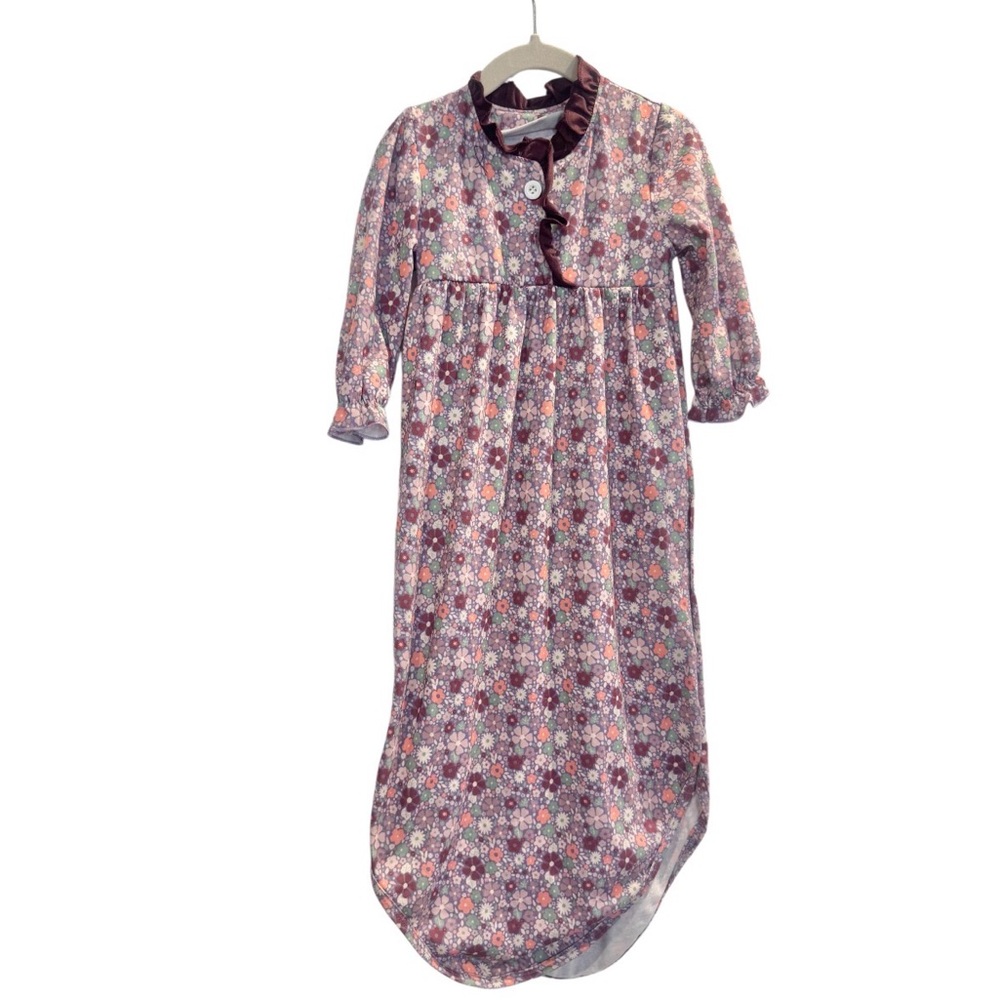 HONEY BEAN boutique floral gown baby Girl’s size 12 months 12M